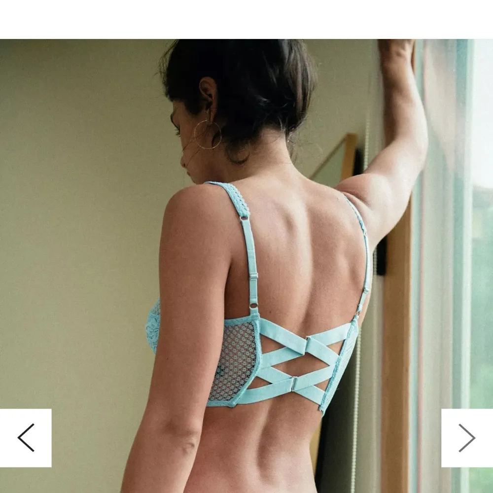 Out From Under Anastasia Sabina Lace Bustier Size Medium Blue - Image 2