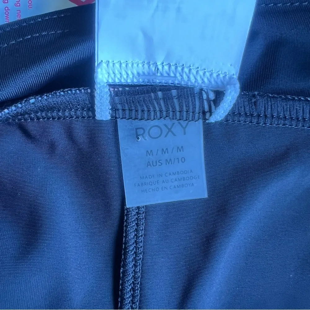 Roxy Active Shorty 2 Women's Black Bikini Bottom Short Size Medium SKU#C24176 - Image 6