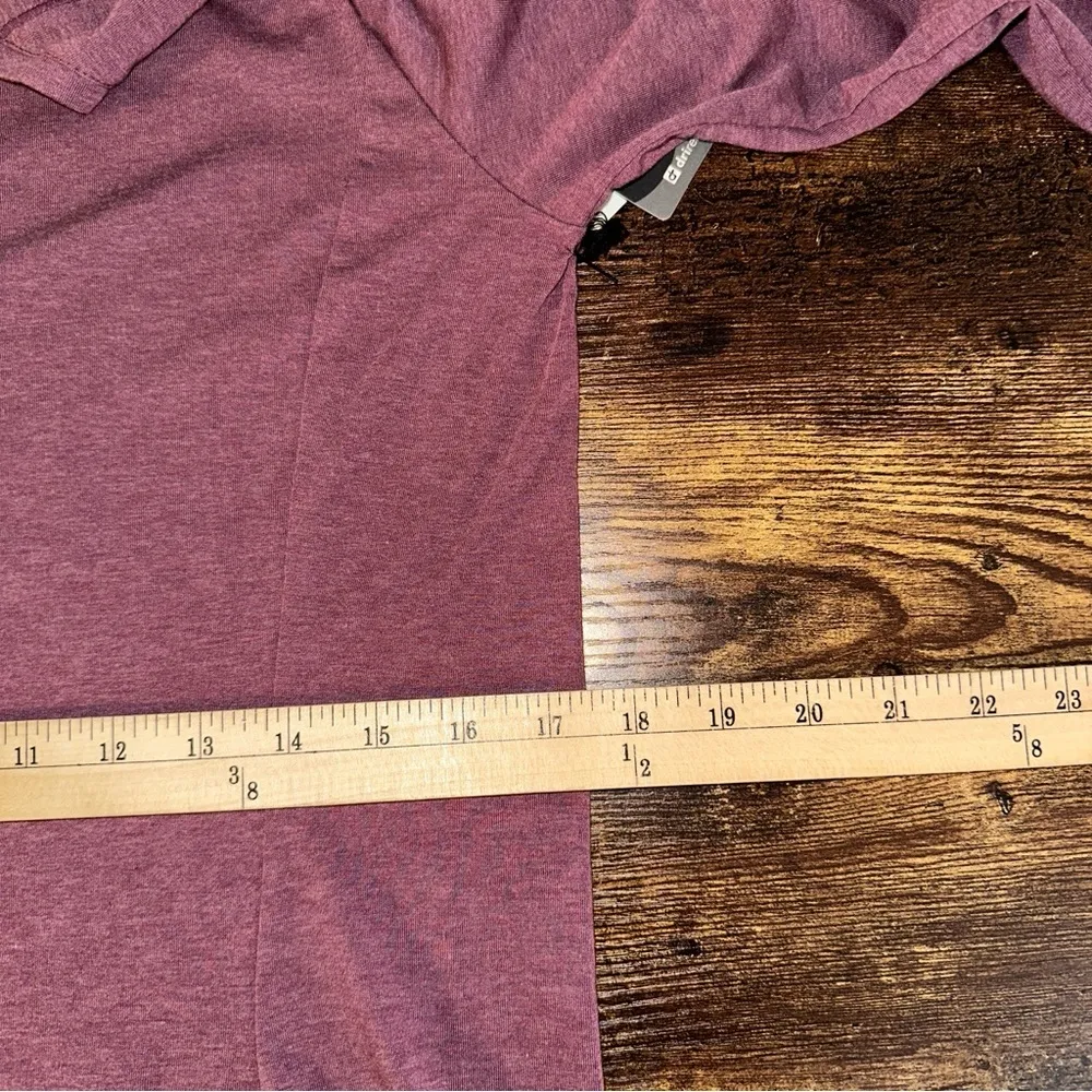 RideFox Top Womens Medium Mauve Long Sleeve Front Back Logo T - Image 6