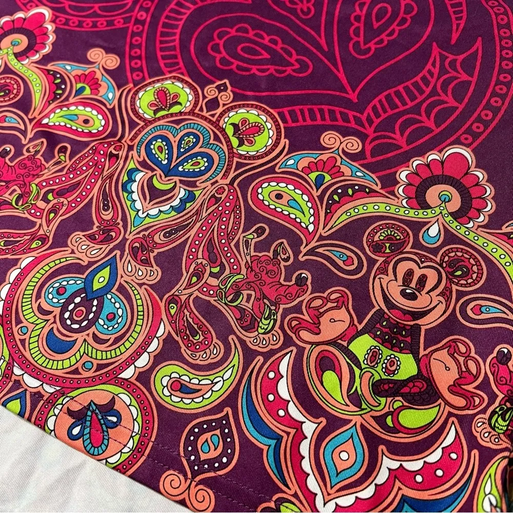 Disney parks Mickey and Pluto Mandala purple colorful top XXL - Image 2