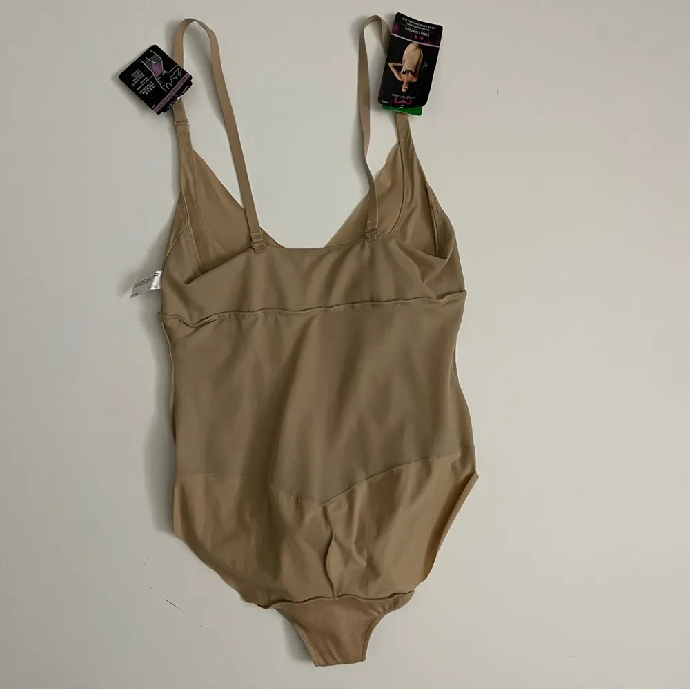 Maidenform Shaper Sculptor Slip Body Suit Built In Panty Firm Control Nude Tan - Image 11