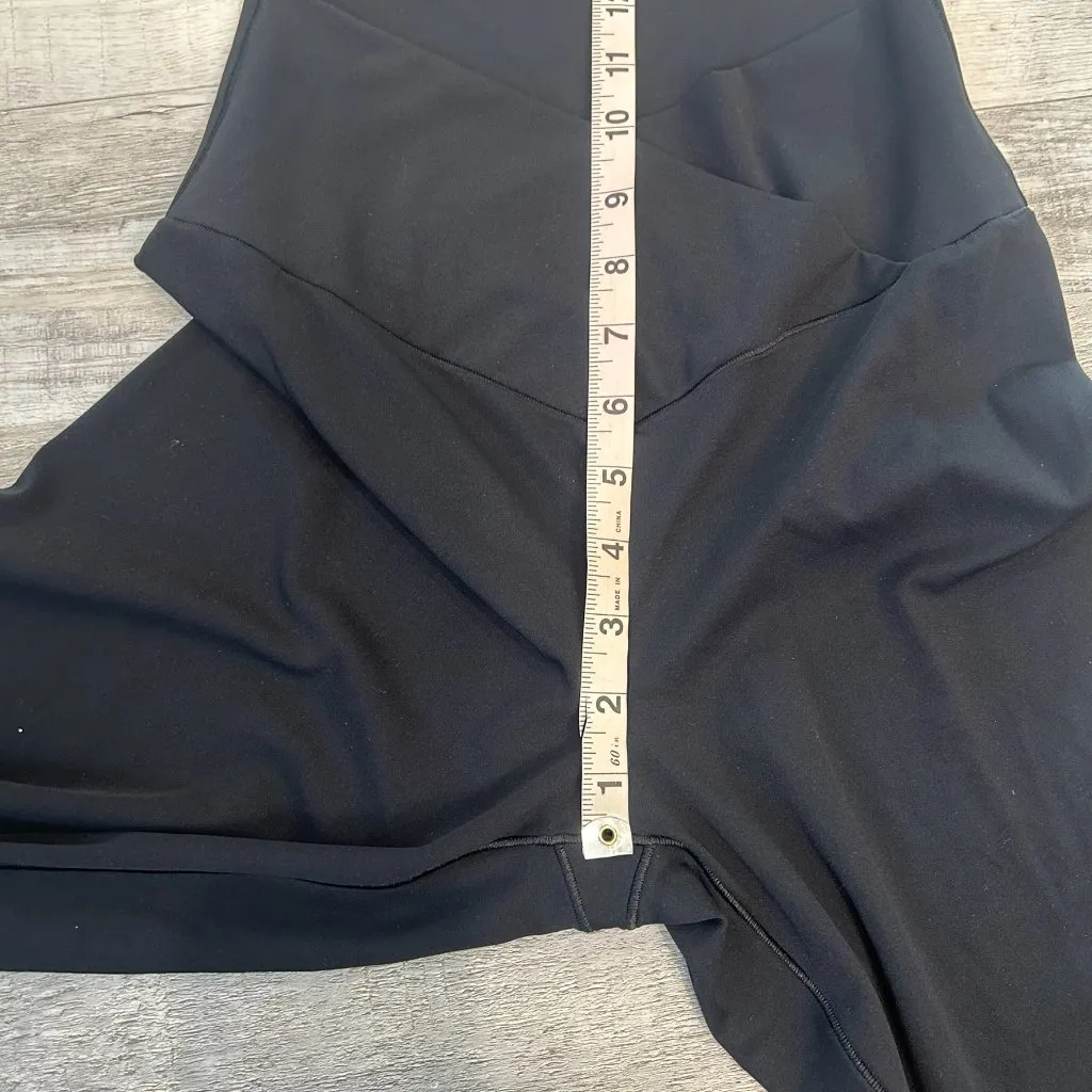 Sunzel Black Flare Leggings Crossover, Yoga, High Waist, Tummy Control E42 Size M - Image 6