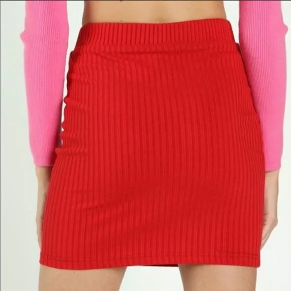 Ribbed Knit Bodycon Skirt‎ - Image 7