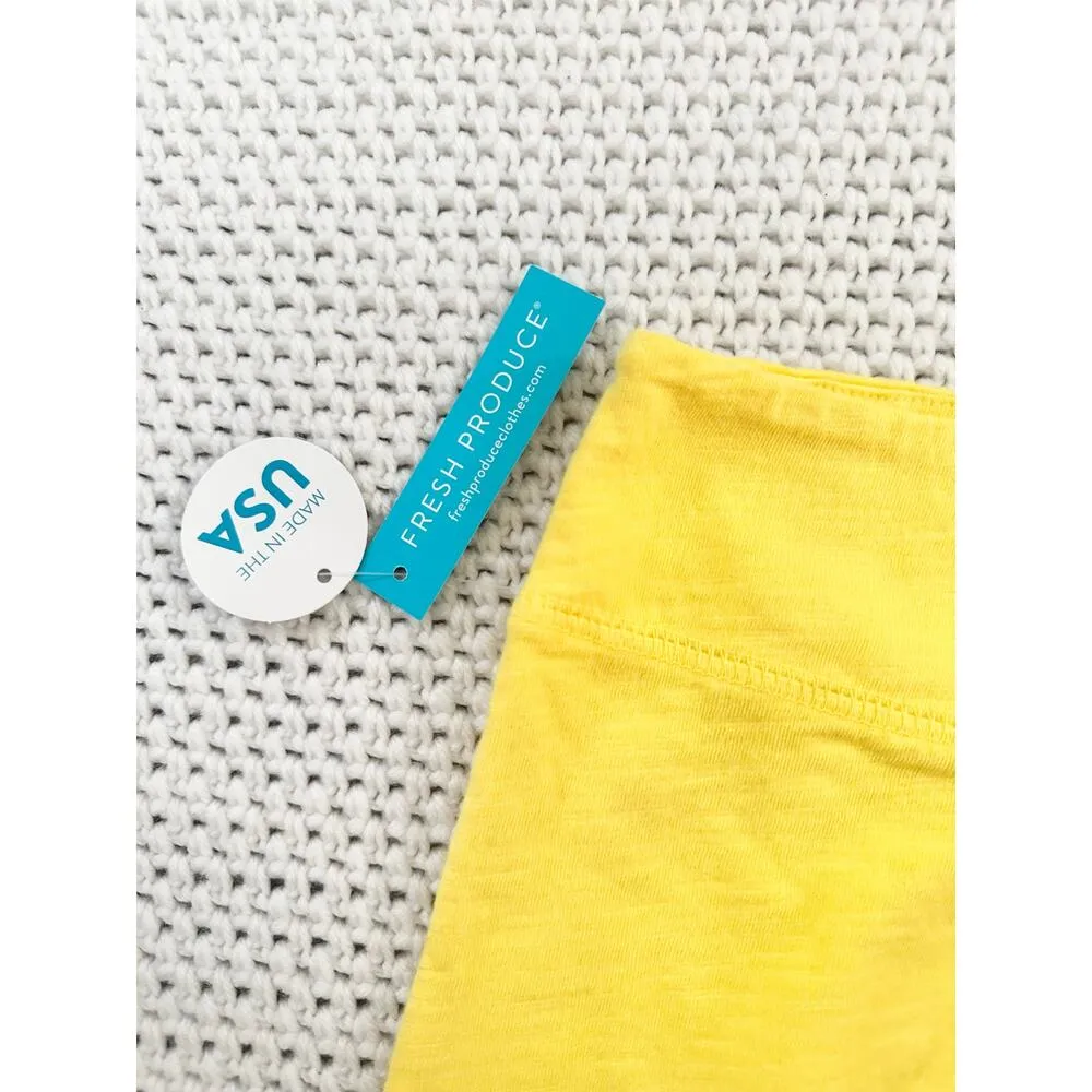 Fresh Produce Marina Skirt Set Daffodil Yellow Cosmos Pink NWT Slub Skirts XXL - Image 5