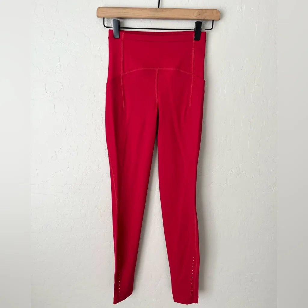 Lululemon Swift speed high rise tights red reflective 2 - Image 8