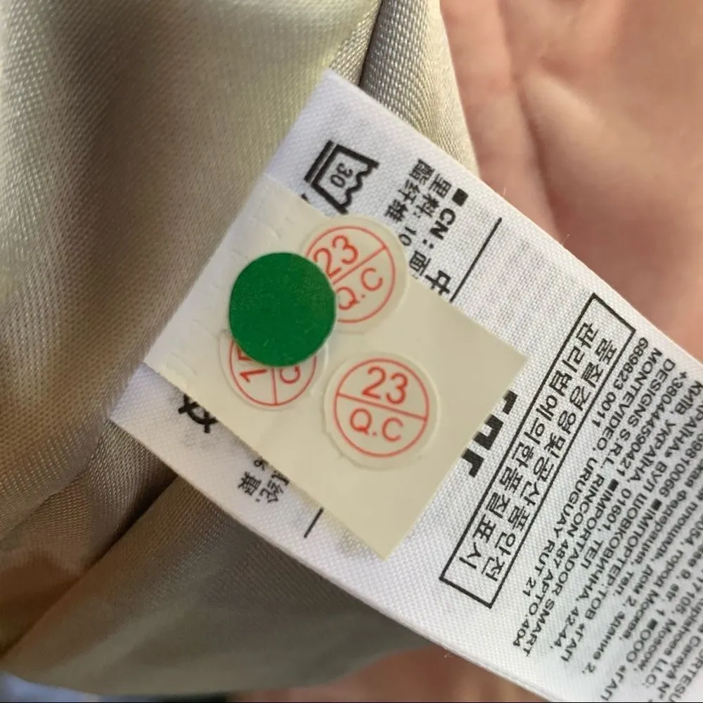 GAP pink down alternative crushed velvet coat - Image 7