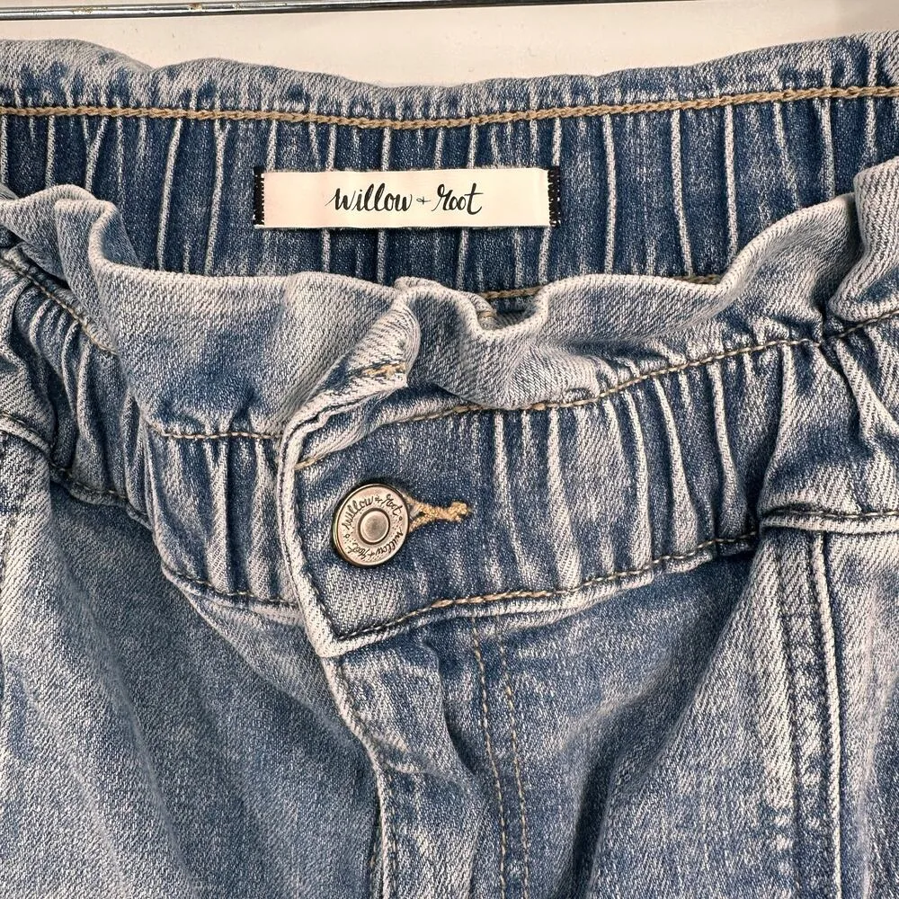 Willow + Root Women's Ruffle Cinch High Rise Jeans Size 32 - Image 3