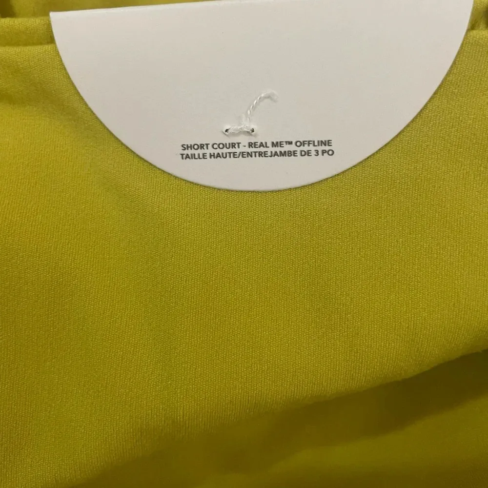 Aerie Offline Real Me Hi-Rise Short Court 4” Biker Short -Chartreuse size XS NWT - Image 6