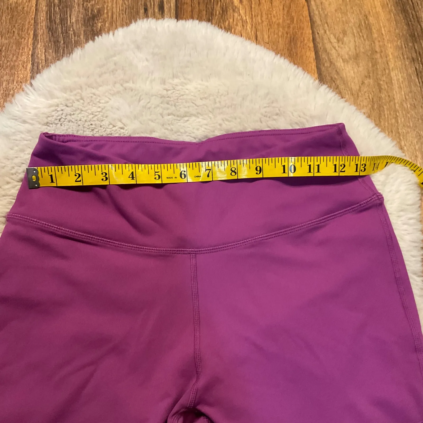 Tyche Tyc Til You Colapse Leggings Size Medium Compression Mesh Cut Out Fuscia Workout - Image 6