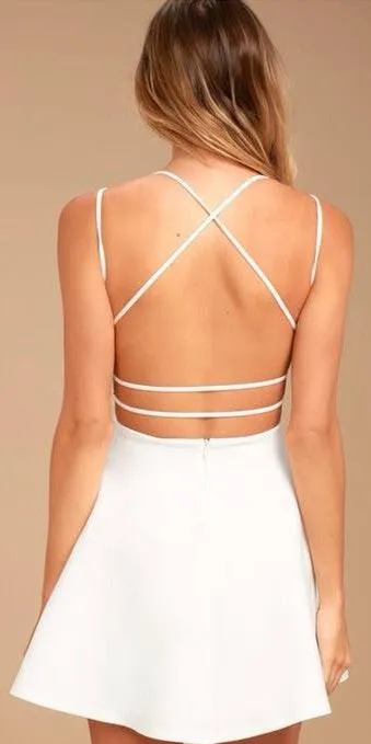 Lulus White Skater Dress  - Image 4