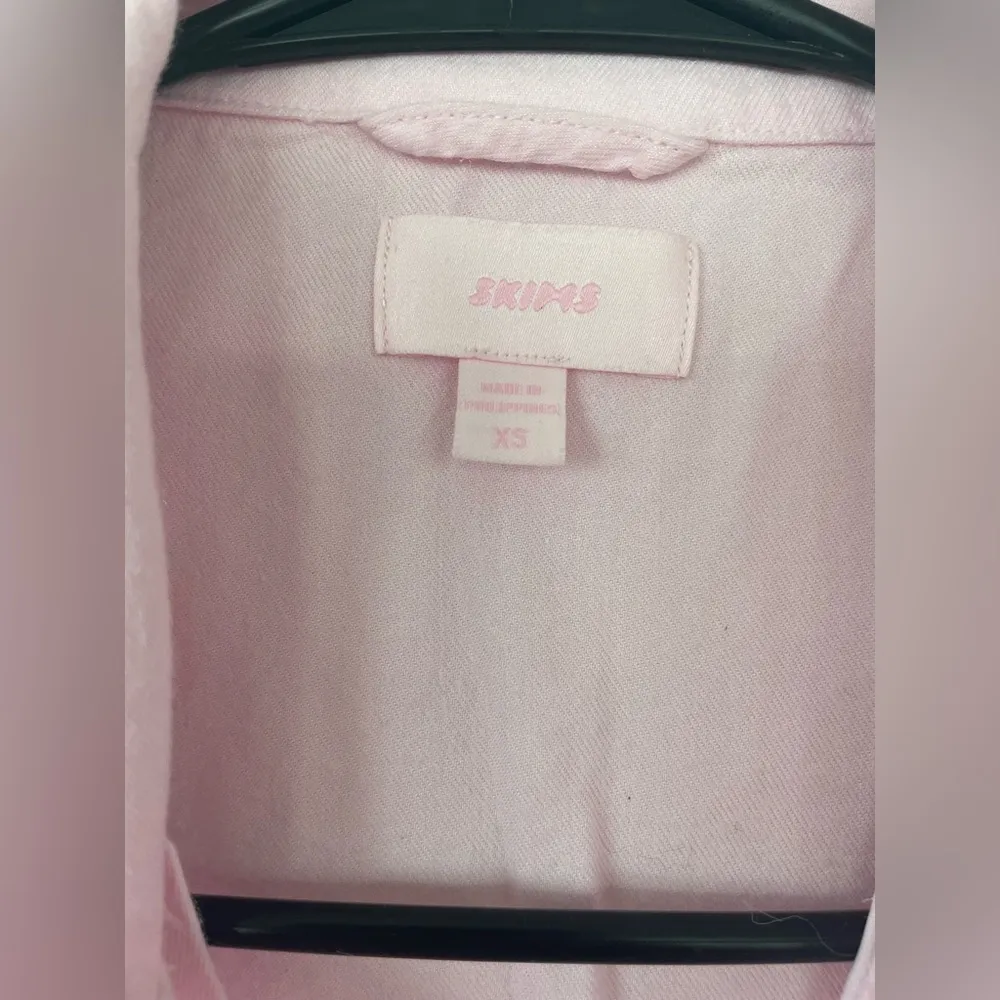 SKIMS Hotel Cotton Blend Sleep Shirtdress in Cherry Blossom at Nordstrom, XS - Image 3