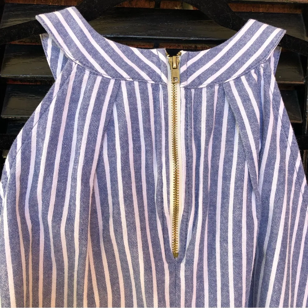 Altrd State Striped Linen Top Blouse M - Image 4