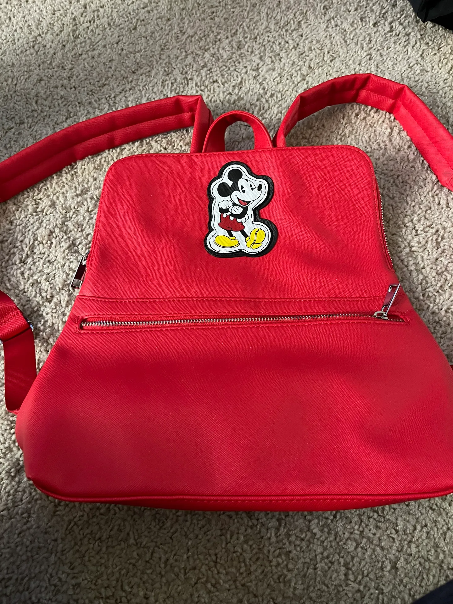 Red Mickey Mouse  small backpack never used - Image 4