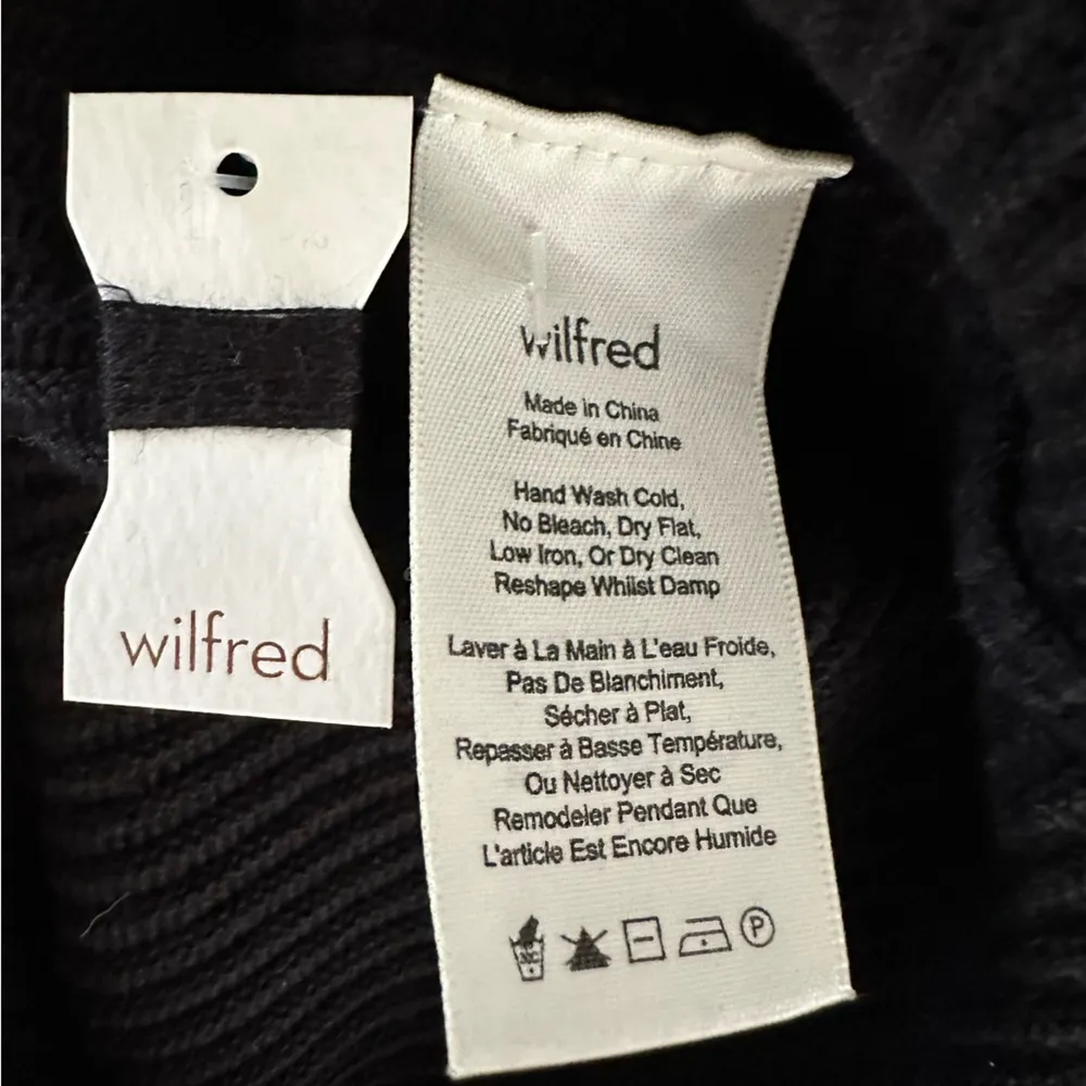 Wilfred Campanule Ribbed Silk Cashmere Blend Sweater Dress Black NWOT XXS - Image 14