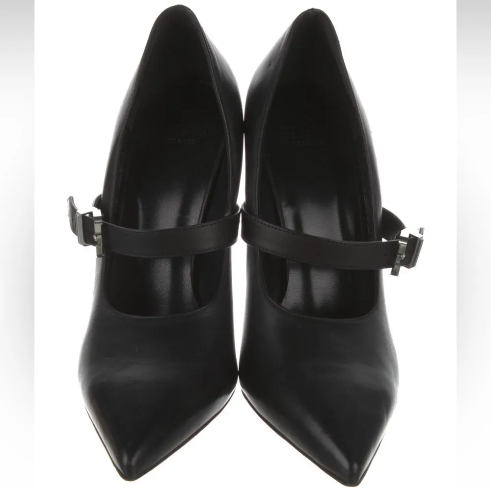 Versus Versace Silver Metallic Mary Jane Heel Pumps - Image 3