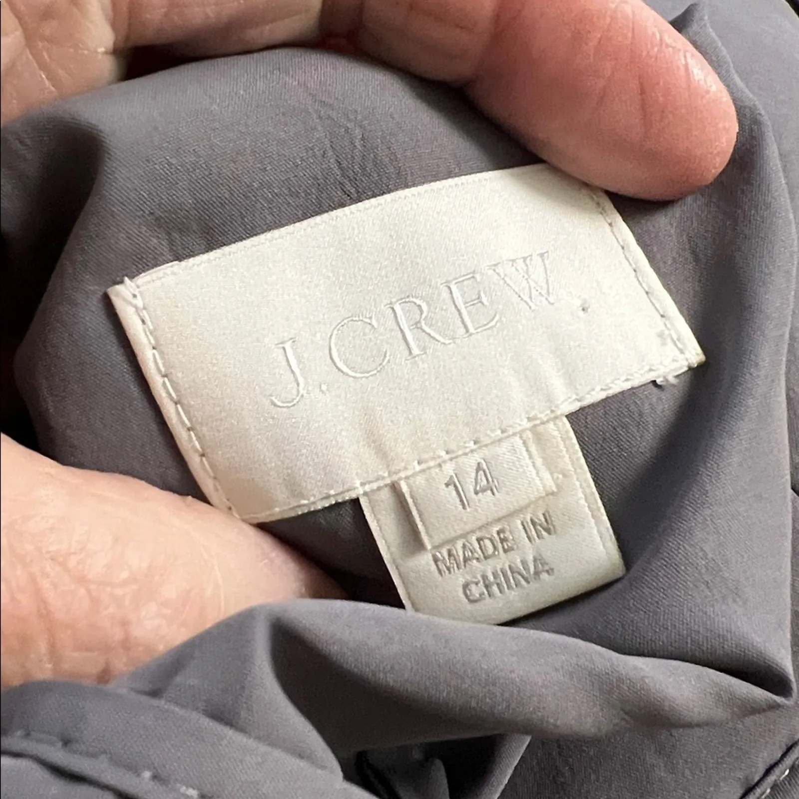 J. Crew Gray silk v neck sleeveless formal Dress - Image 4