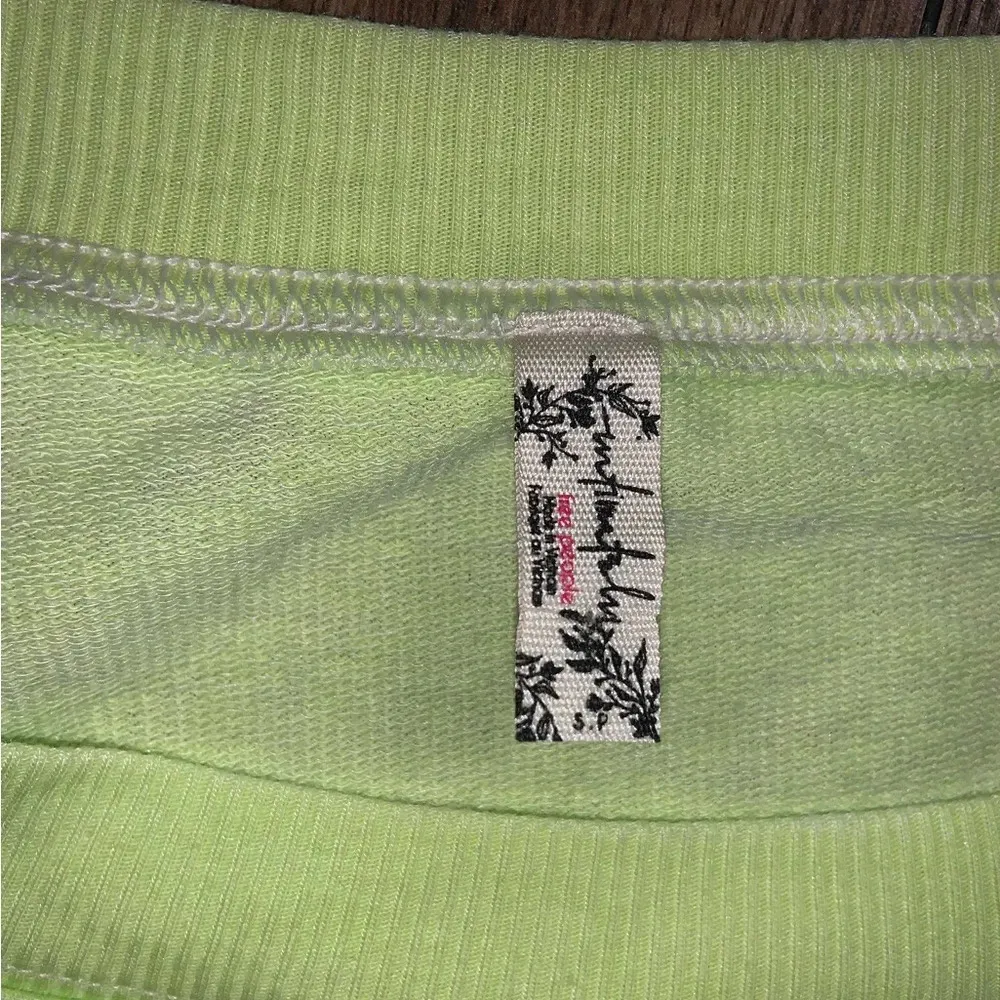 Free people revolve neon green cozy girl bodysuit NWOT fall casual ribbed - Image 7