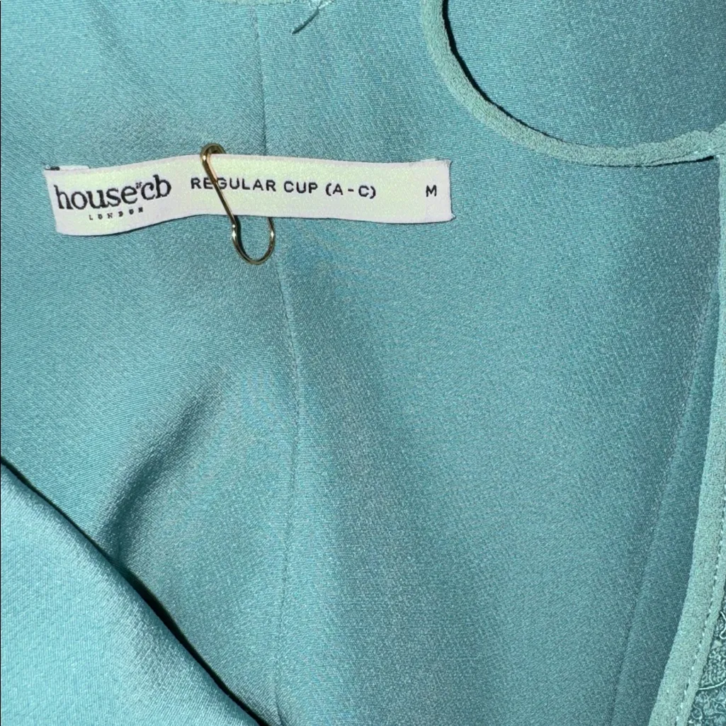 NEW House of CB Antonina Mermaid Feld Spar Green Gown Sz M - Image 6