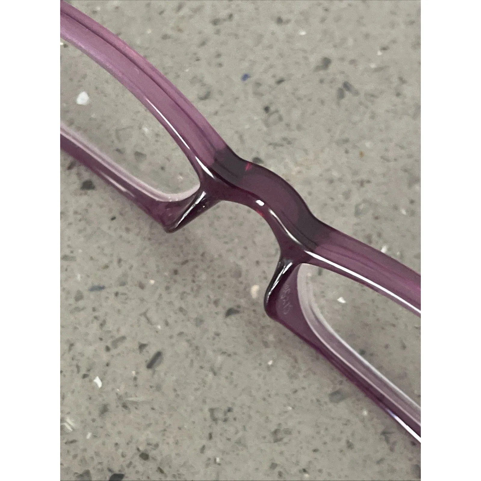AZC220 COL 80 purple Eyeglasses Frames ONLY Rectangle Full Rim 49 - Image 8