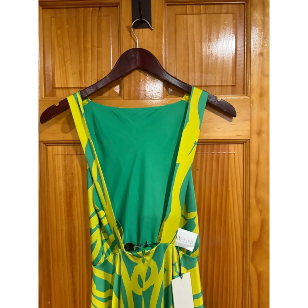 Alexis Rajiya Dress Citrus Green Yellow Asymmetrical High Low Hem Size XS NWT - Image 6
