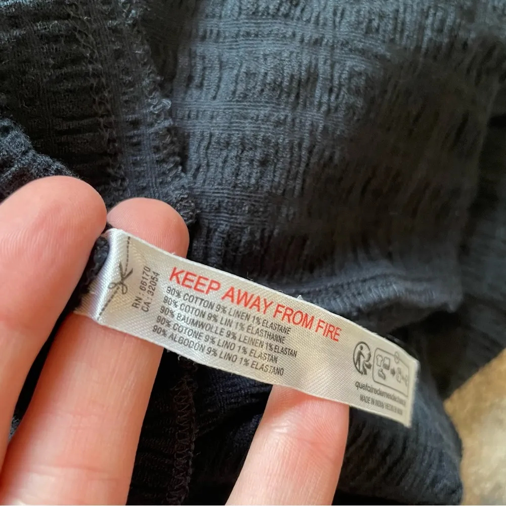 Free People Elle Whimsigoth Bohemian Grunge Smocked Puff Sleeve Mini Dress Small - Image 5