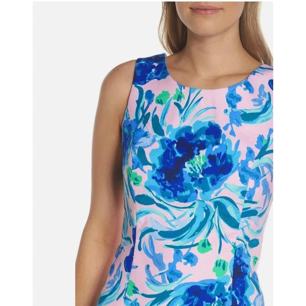 Lilly Pulitzer Mila Stretch Shift Dress Pink Tropics Tint Sweet Pea‎ Size 4 - Image 3