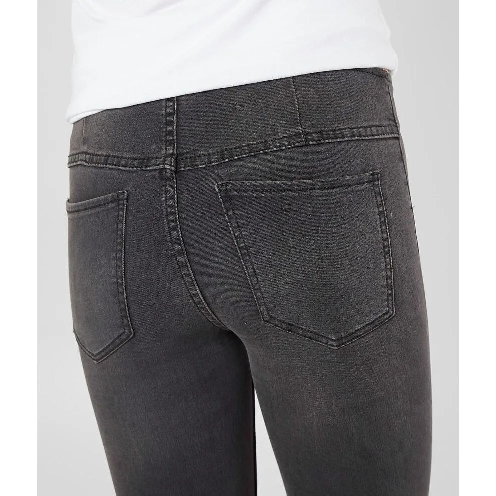 Free People Penny Pull-On Flare Jeans Women’s Sz 24 Black Gray Denim Bell Bottom - Image 13