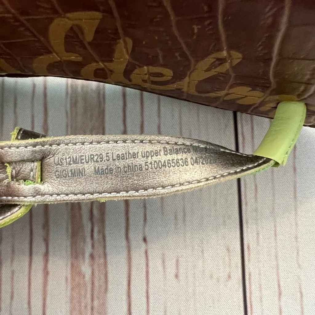 NIB - Sam Edelman - Girls Lime Green Gigi Mini Sandals - Size 12 - Image 8