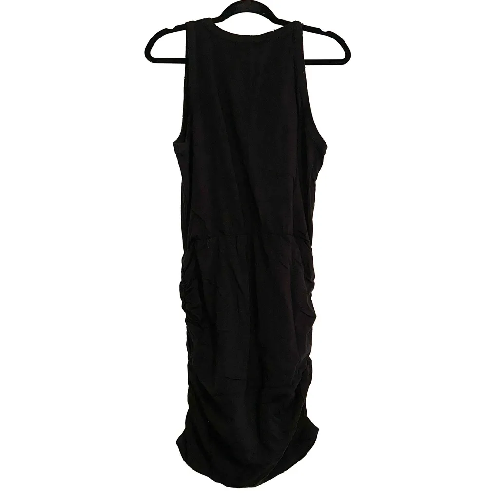 NWT n:Philanthropy Charley Cut Out Sleeveless Ruched Black Mini Dress SMALL - Image 4