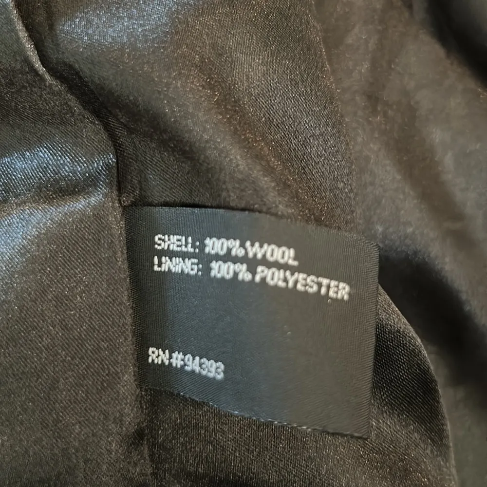 Latte‎ Black size XL wool jacket Silver - Image 12