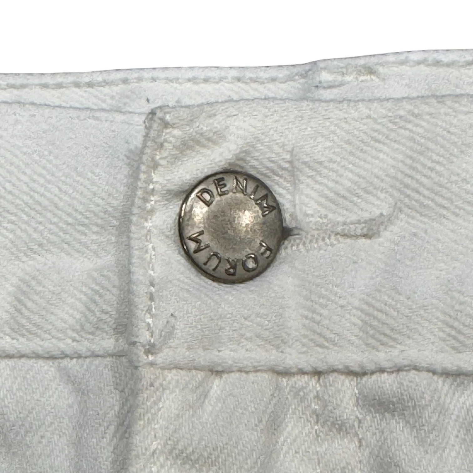 Aritzia Denim Forum '90s Halle Skirt White‎ Denim Size 28 Y2K Slit Midi Skirt White Size M - Image 9