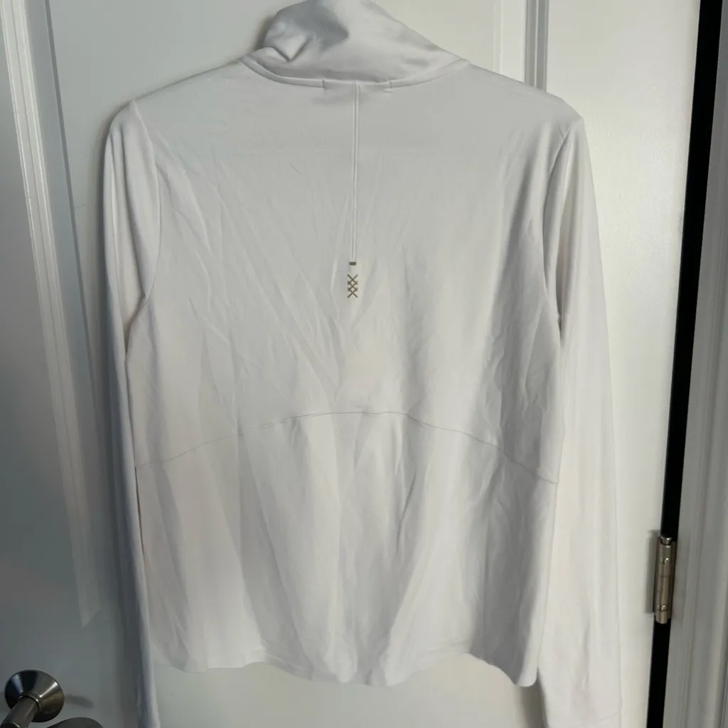 Rhone Course to Court 1/4 Zip White Size M - Image 5