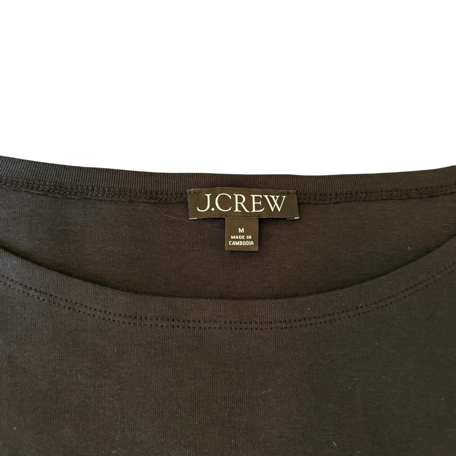 J.Crew Womens Black Long Sleeve Top Feather Cuff Party Elegant ‎ M Size M - Image 4