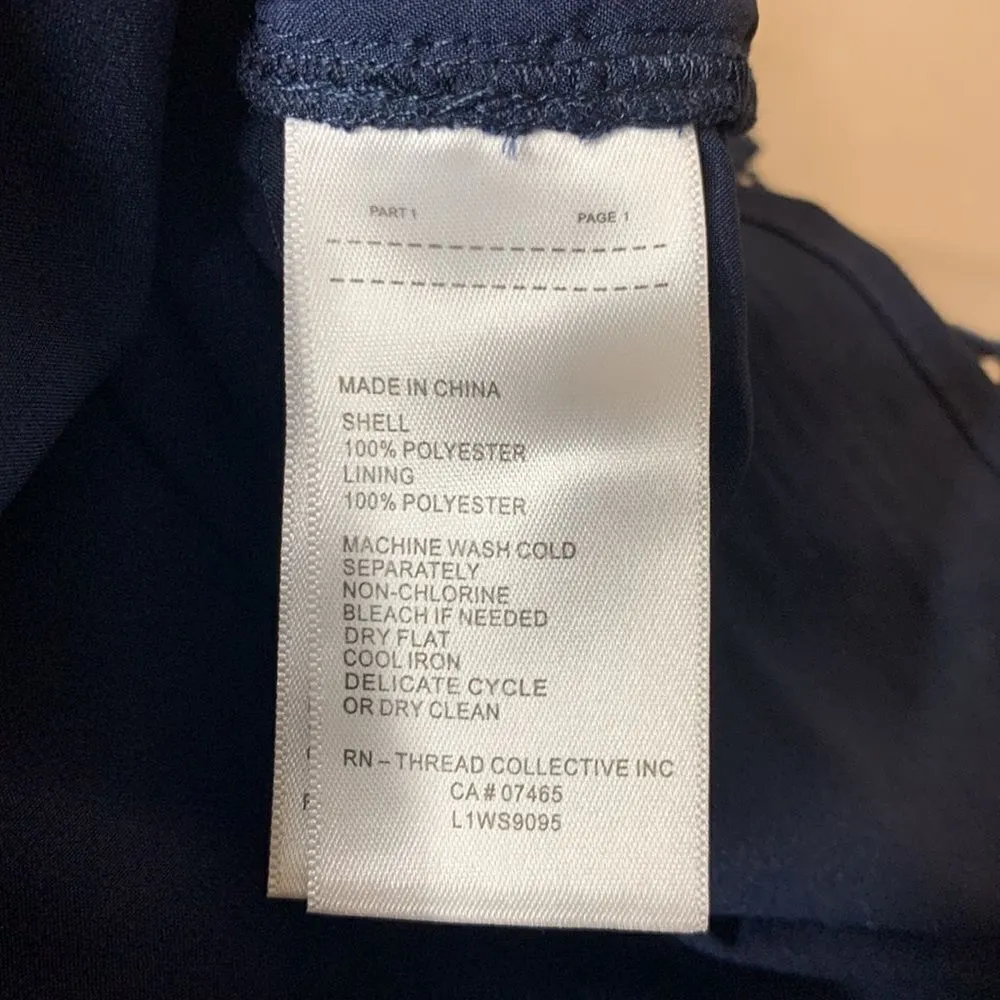 Laundry by Shelli Segal Los Angeles Top Sleeveless Crochet Blue Size Medium - Image 10