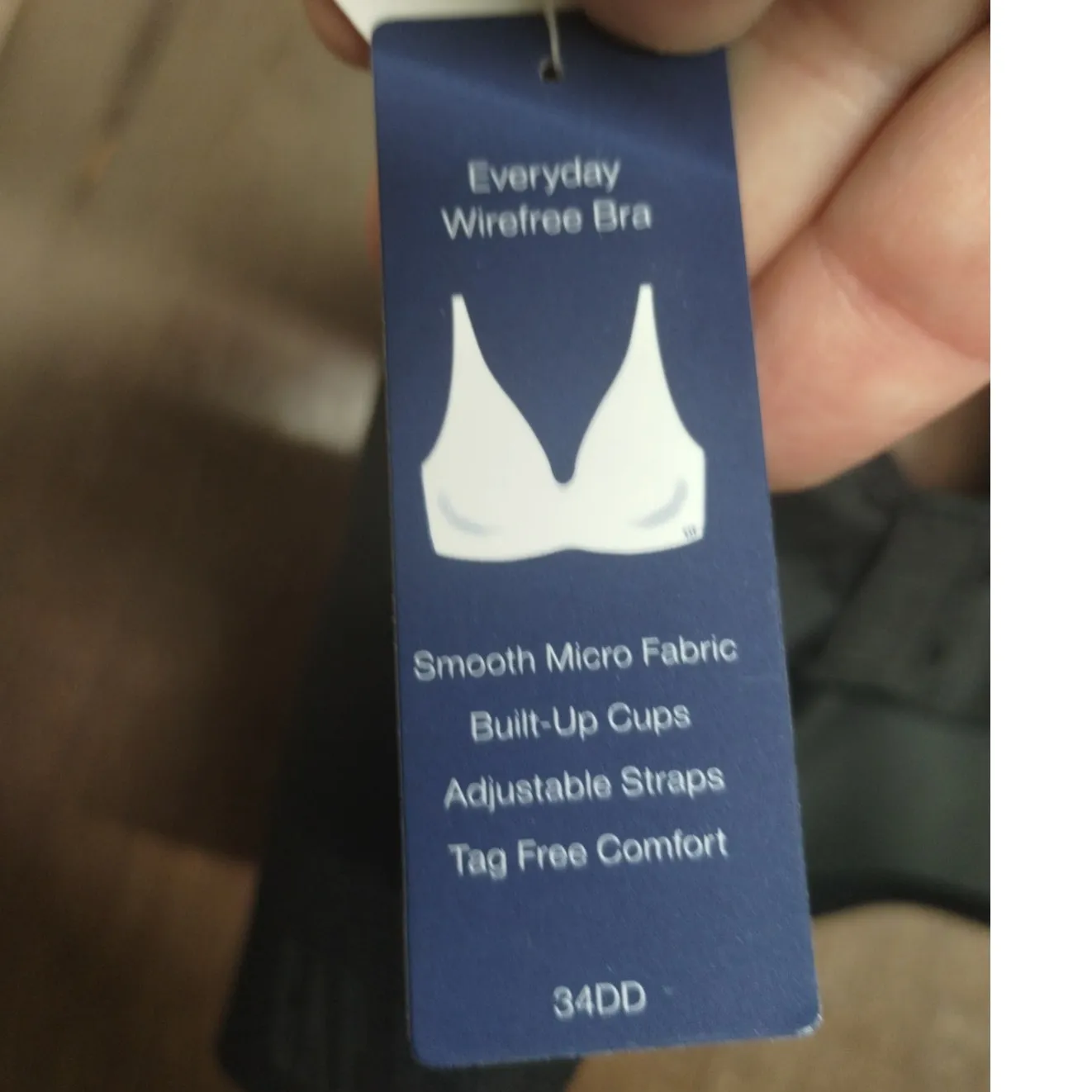 Gap Body NWT Size 34DD Black Everyday Essentials Wireless Wirefree Bra GPW00355 - Image 6