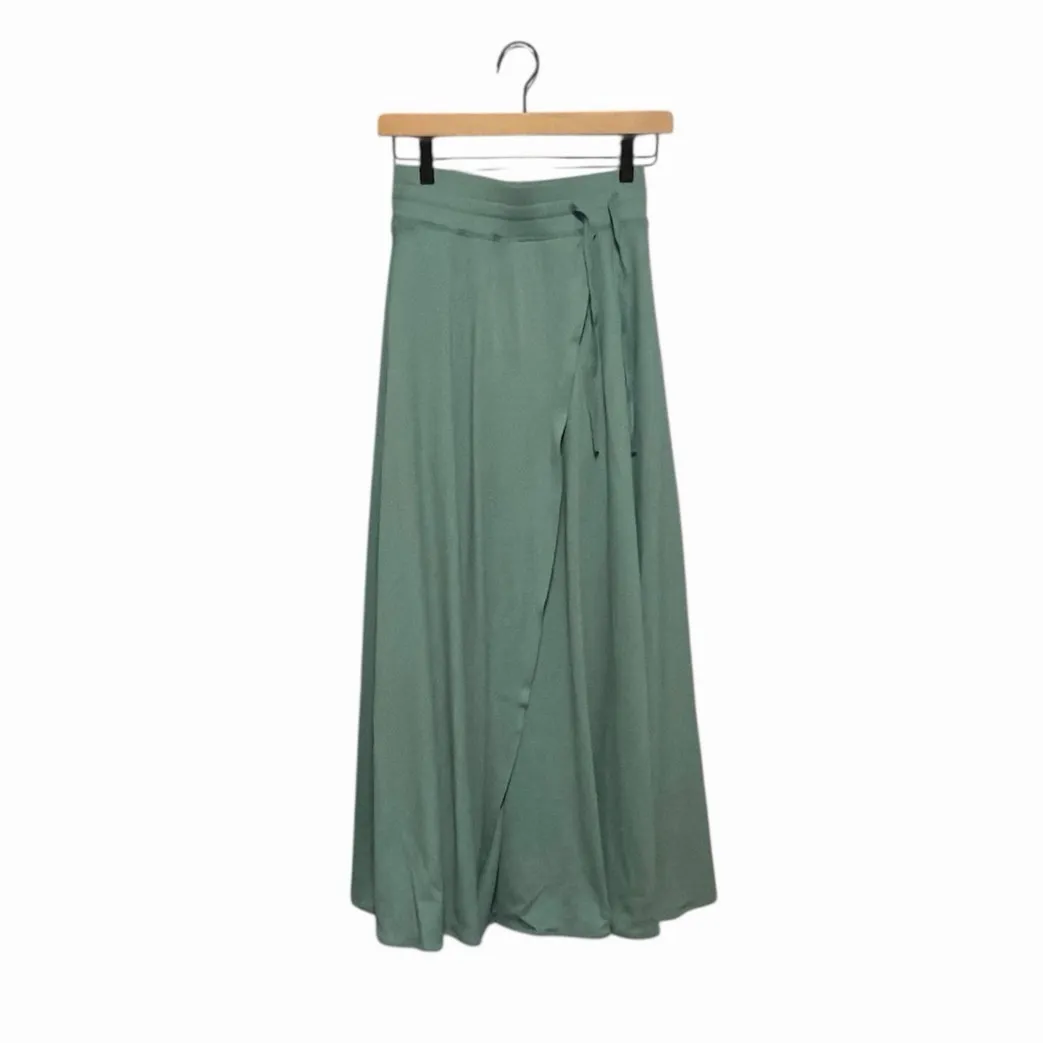 Halara High Waisted Drawstring 2-in-1 Flowy Flare Maxi Casual Skirt Pockets XS - Image 2