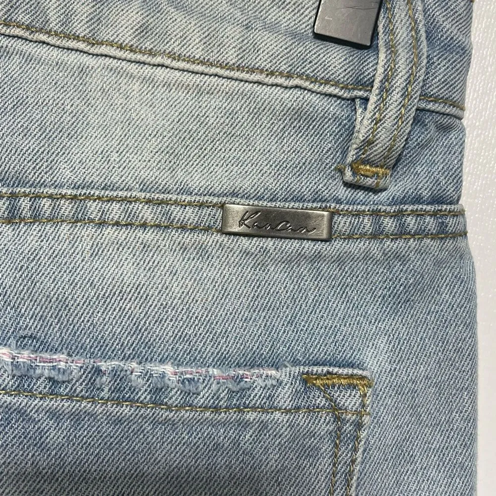 Kancan Estilo XS Distressed Pastel Thread Denim Cut - Image 9