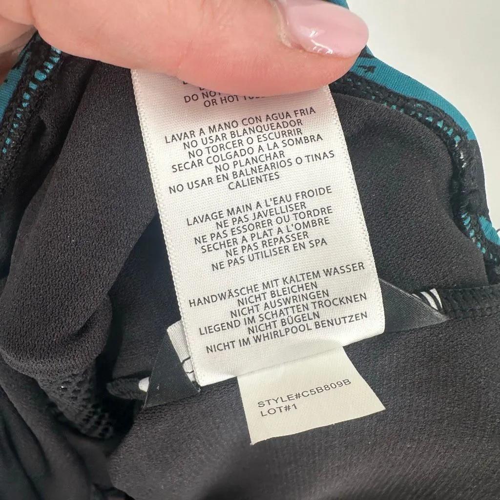 Carmen Marc Valvo NWT Women’s Spliced Mesh Panels‎ One-Piece Blue Size 14 Large - Image 7