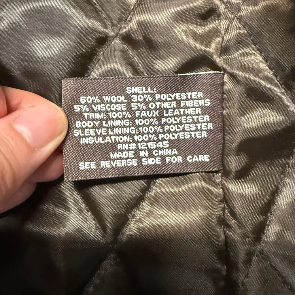 Michael Kors Taupe Brown Wool Blend Classic Double - Image 5