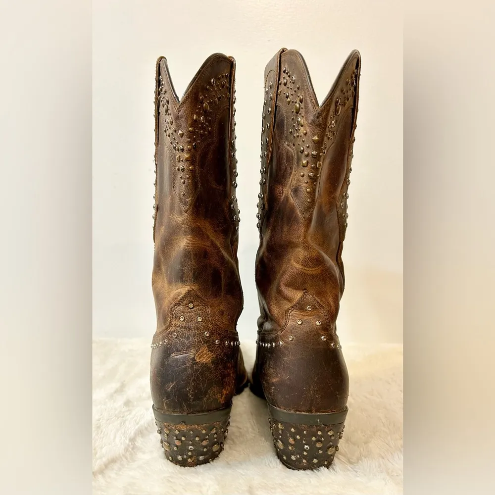 Ariat Womens Rhinestone Cowgirl Boots in Sassy Brown Size 7 - Image 5