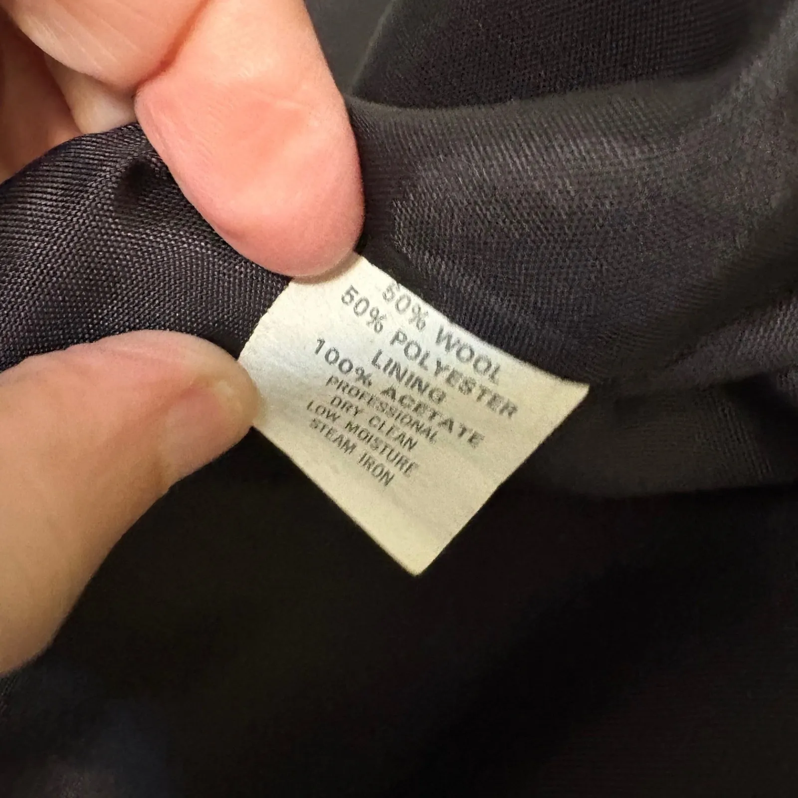 Vintage Alfred Dunner Wool Blend Black White Houndstooth Blazer Size 10 - Image 4