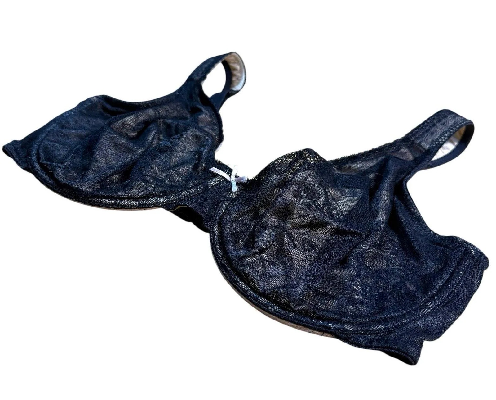 Cacique Bra 38DDD Modern Lace Covered Unlined Full Coverage Underwire Sexy - Image 2