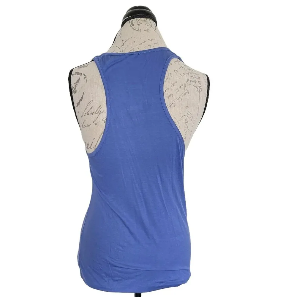 Agiato Racerback Tank Top Size XXL Sporty Blue Gym Running Activewear NWT Yoga - Image 7