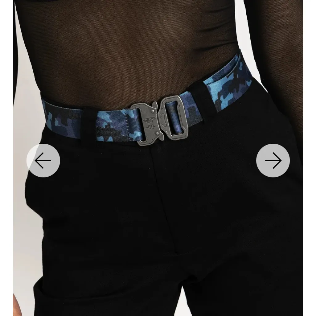 Blackmilk Blue Camo Utility Buckle Belt - Image 2