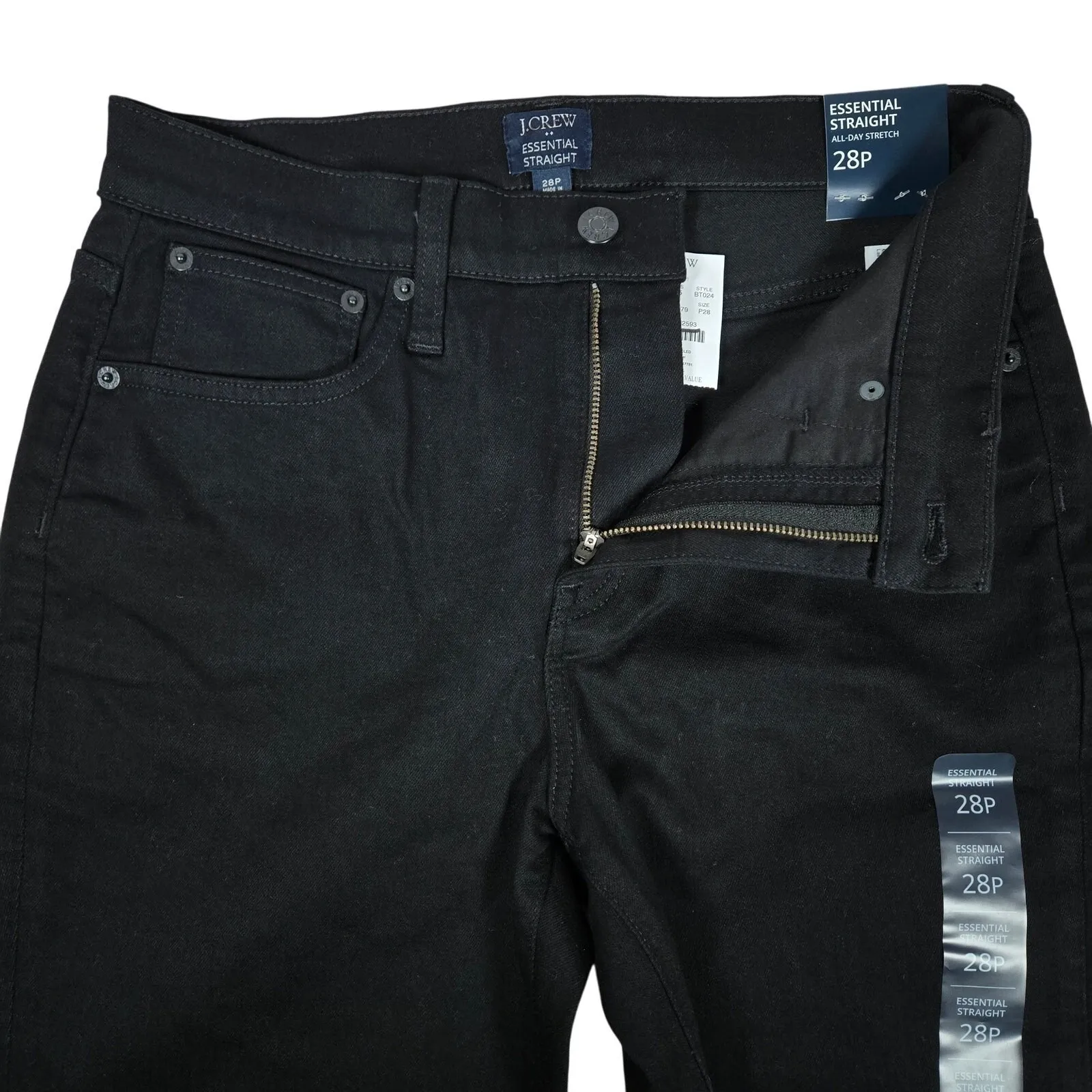 J. Crew Factory Petite essential straight jean in all - Image 4