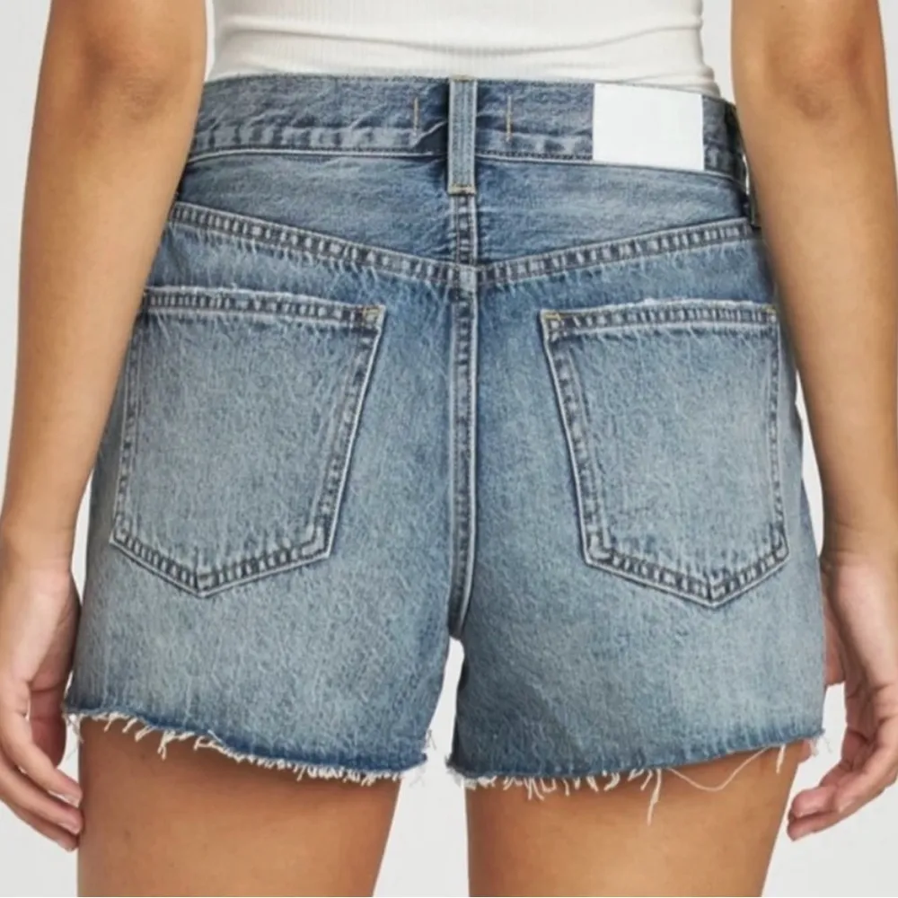 NEW Pistola Kylee Relaxed High Rise Cuffed Preppy Western Boho Cutoff Shorts 25 - Image 3