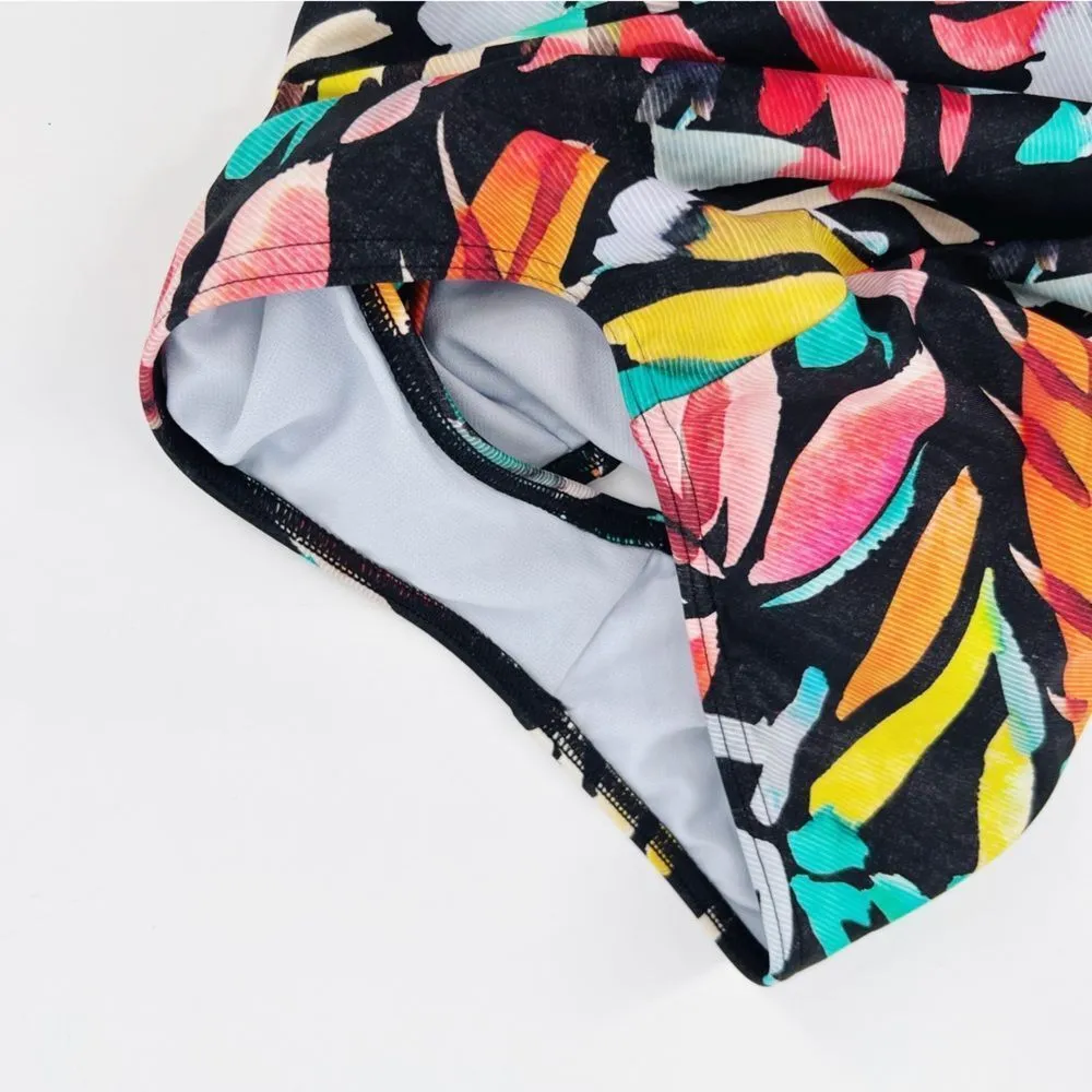 Prana Floral‎ Tropics Atalia Open Back Tie One Piece Printed Swimsuit Small NWOT - Image 7