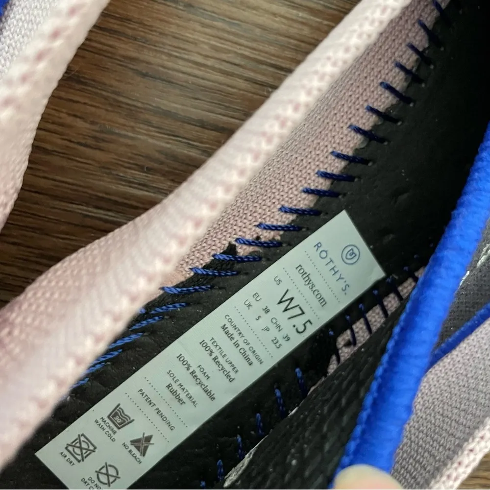 Rothys Light Pink Pointed Toe Ballet Flats Sz 7.5 - Image 11