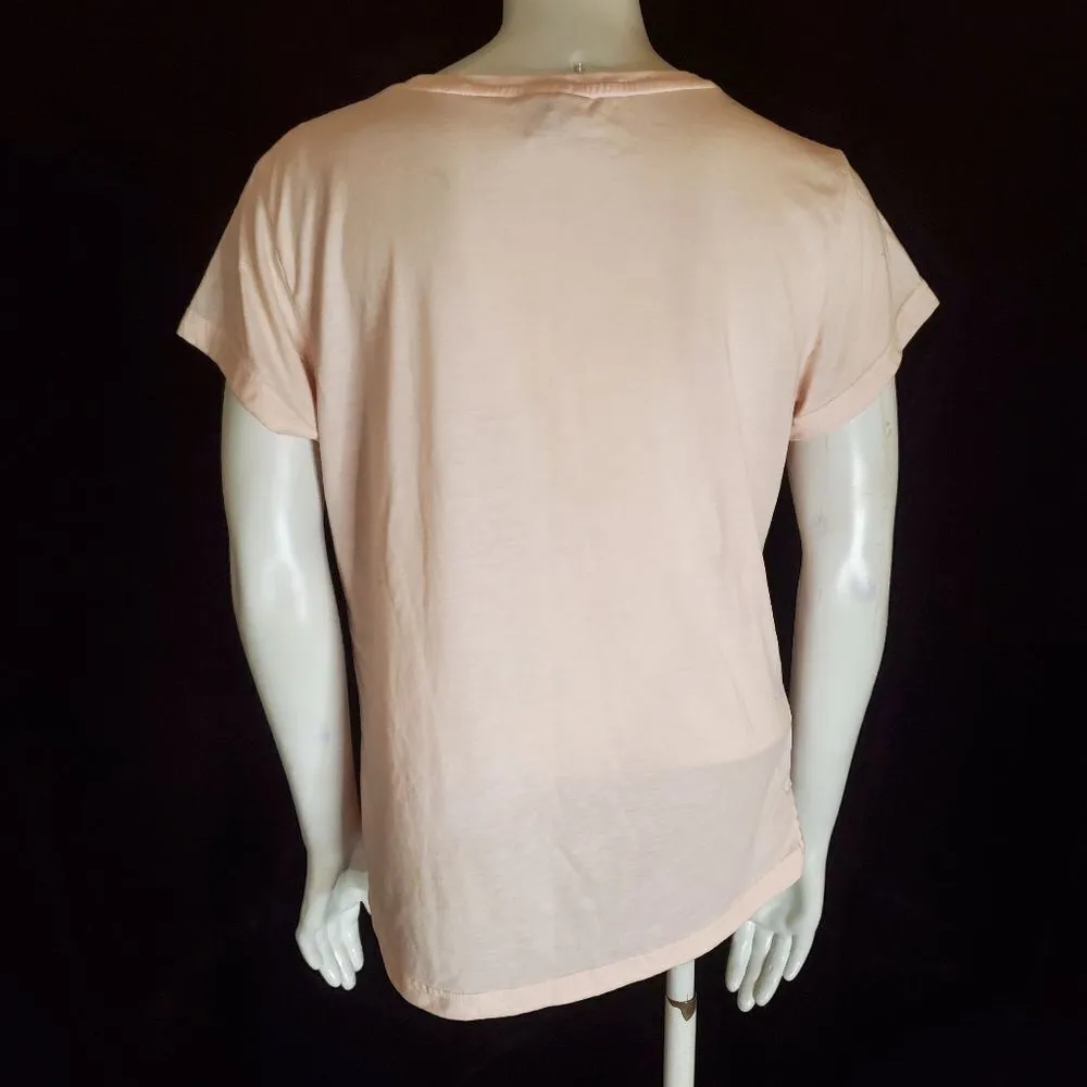 Puma Pink & Silver Short Sleeve Tee Shirt (S) - Image 4