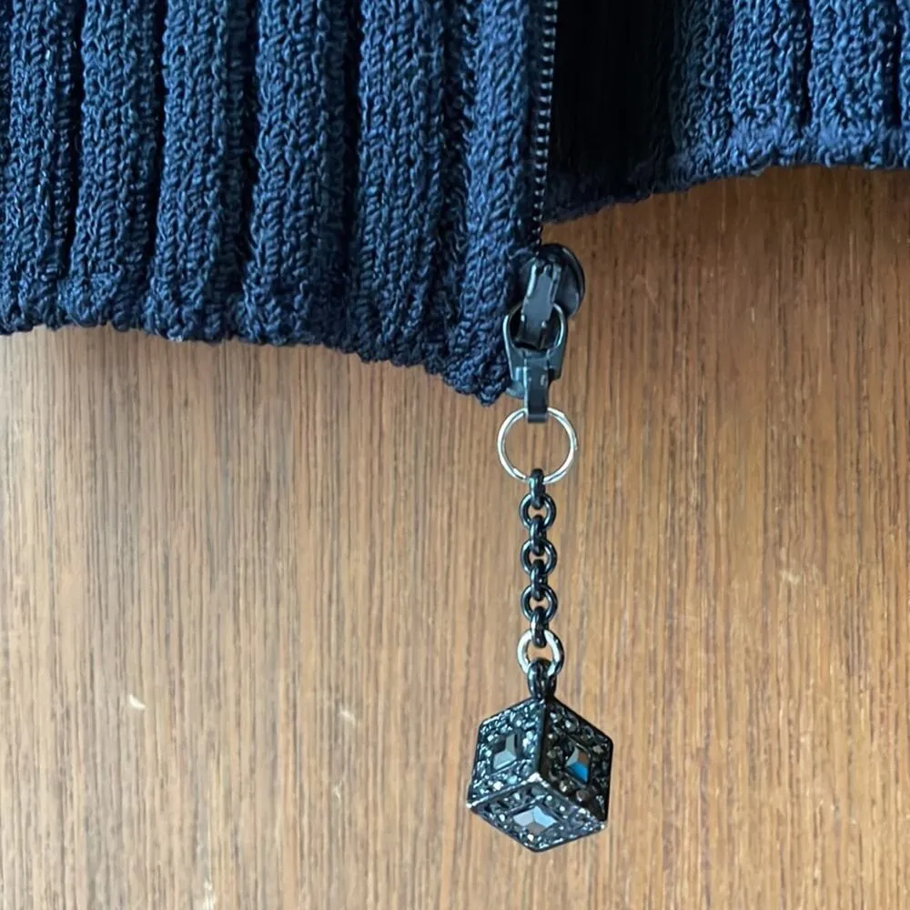 St John black knit zip up - Image 6